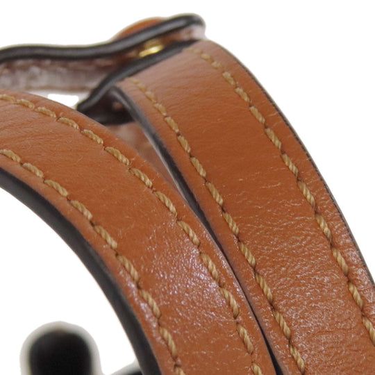 LOEWE Handbag Calfskin Brown Lazo 2WAY