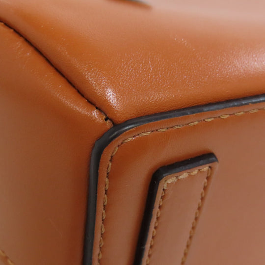 LOEWE Handbag Calfskin Brown Lazo 2WAY