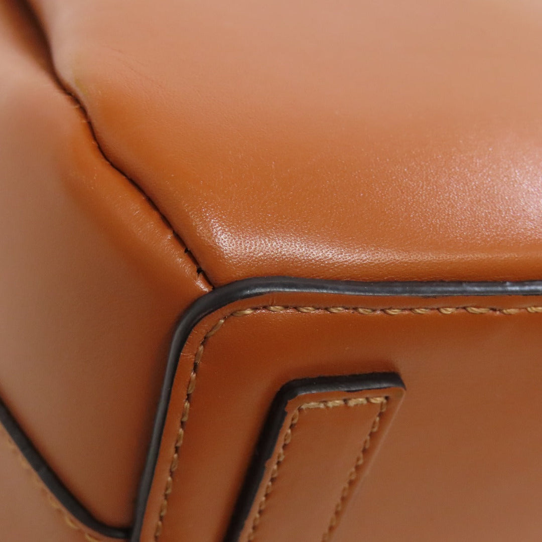 LOEWE Handbag Calfskin Brown Lazo 2WAY