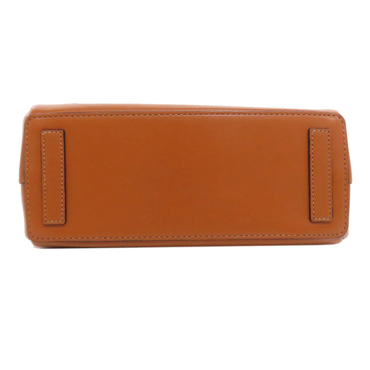 LOEWE Handbag Calfskin Brown Lazo 2WAY