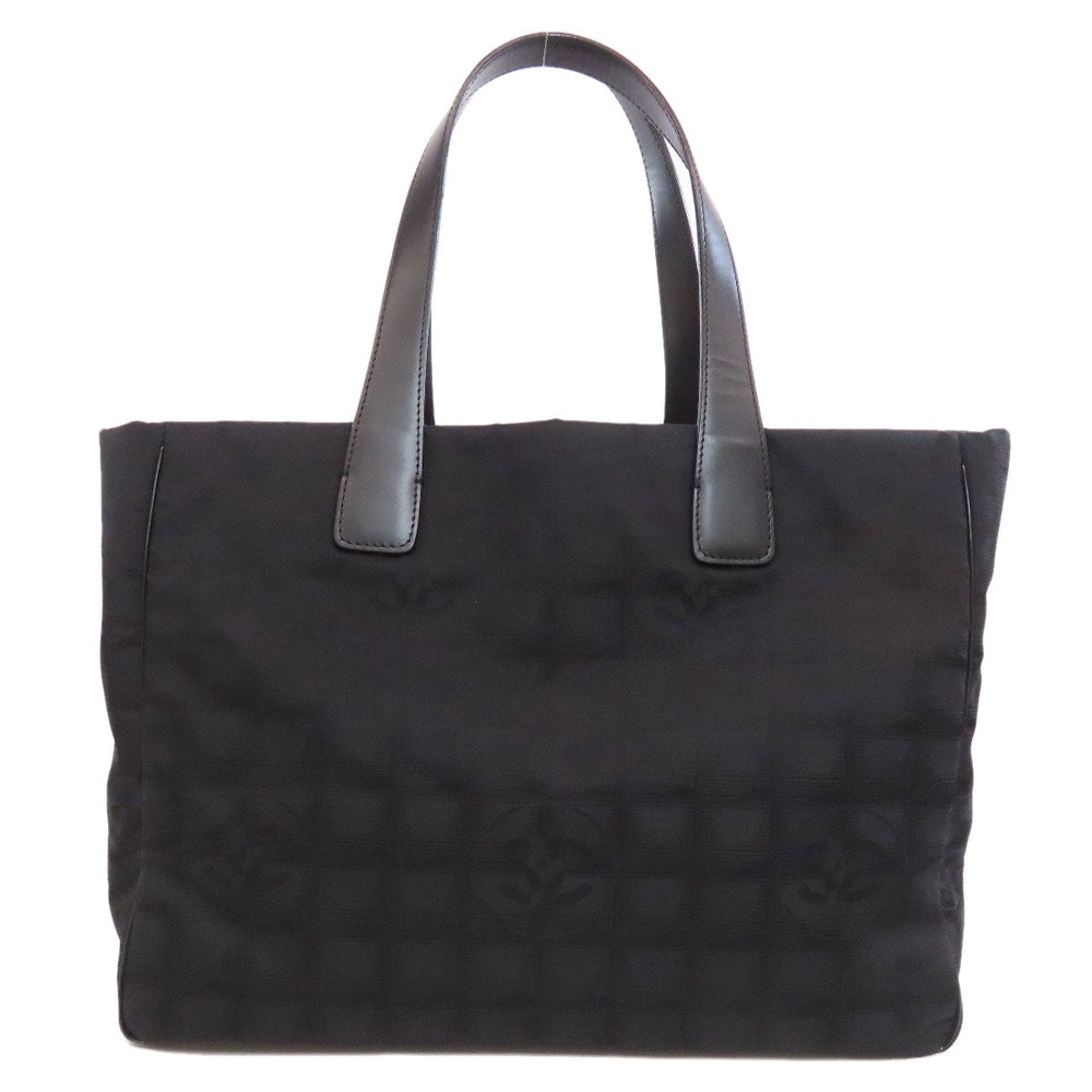 CHANEL Tote Bag Nylon jacquard black New Travel MM