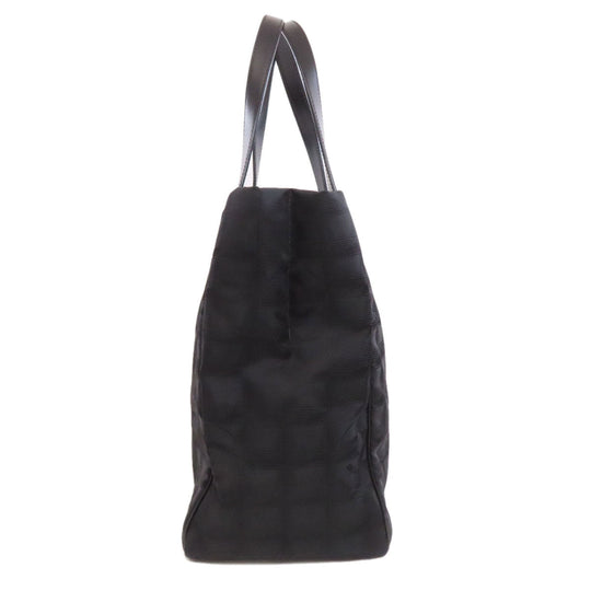 CHANEL Tote Bag Nylon jacquard black New Travel MM
