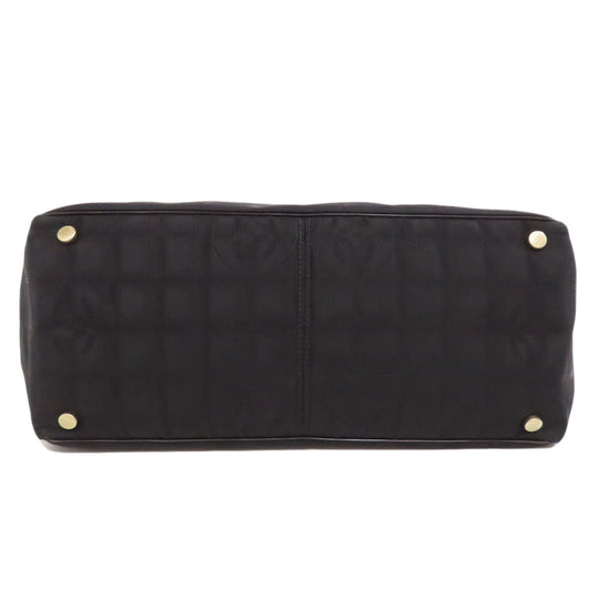 CHANEL Tote Bag Nylon jacquard black New Travel MM