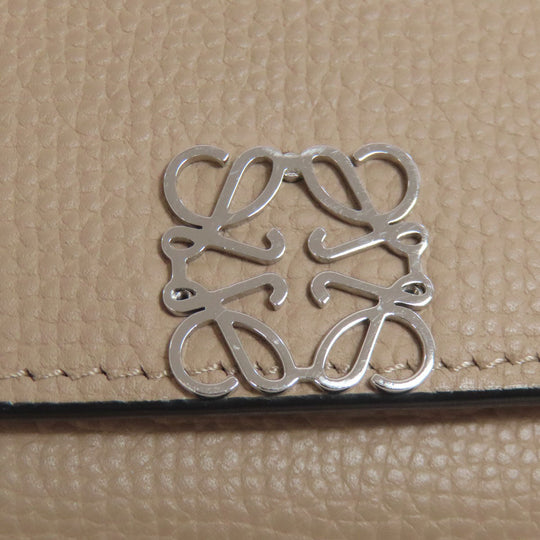 LOEWE Bifold Wallet Calfskin Brown anagram