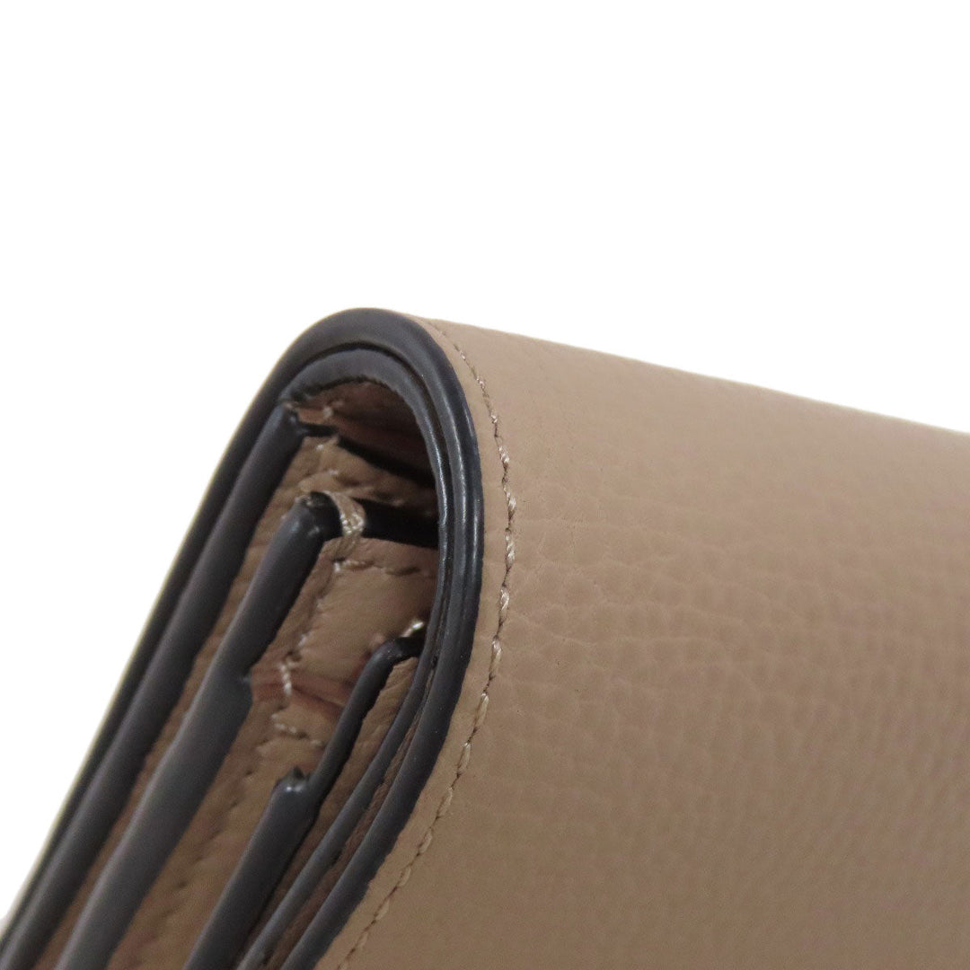 LOEWE Bifold Wallet Calfskin Brown anagram