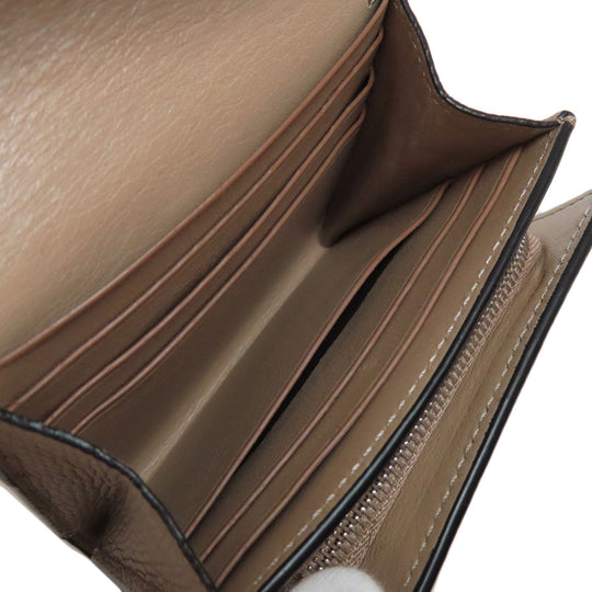 LOEWE Bifold Wallet Calfskin Brown anagram