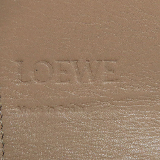 LOEWE Bifold Wallet Calfskin Brown anagram