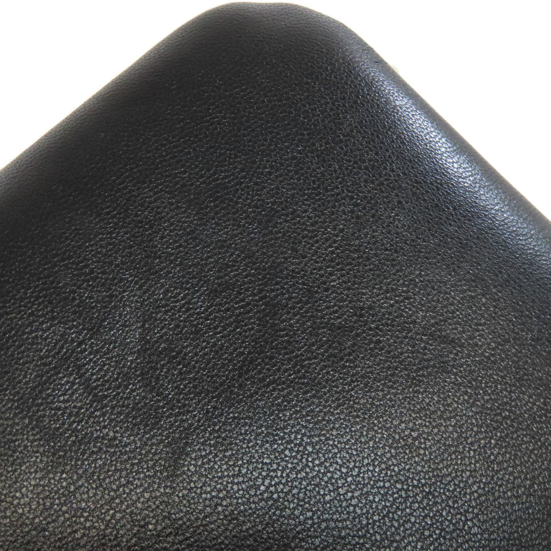 JIL SANDER Handbag leather black 2WAY Women Used Authentic