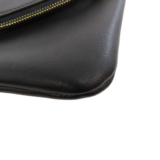 JIL SANDER Handbag leather black 2WAY Women Used Authentic
