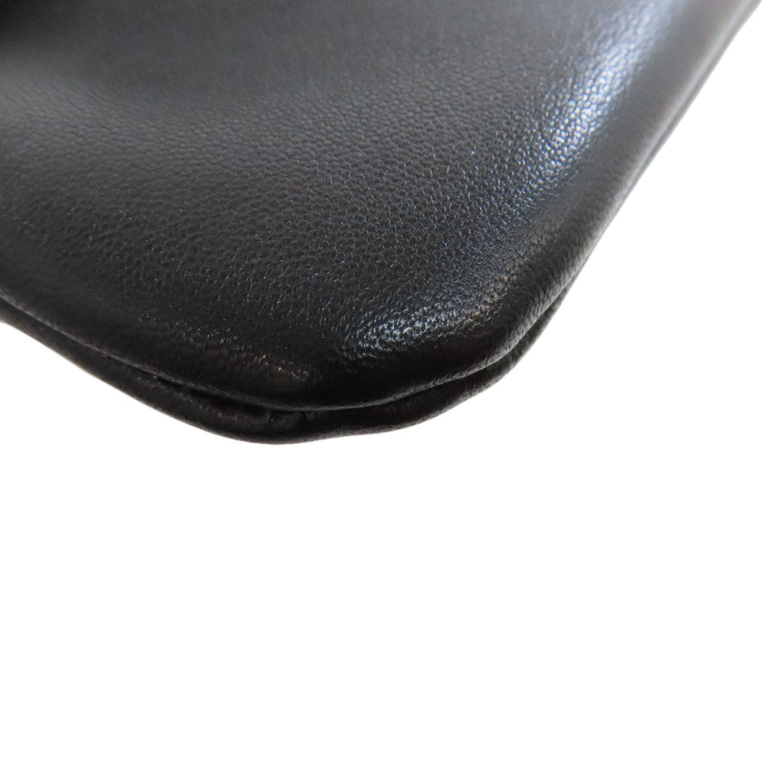 JIL SANDER Handbag leather black 2WAY Women Used Authentic