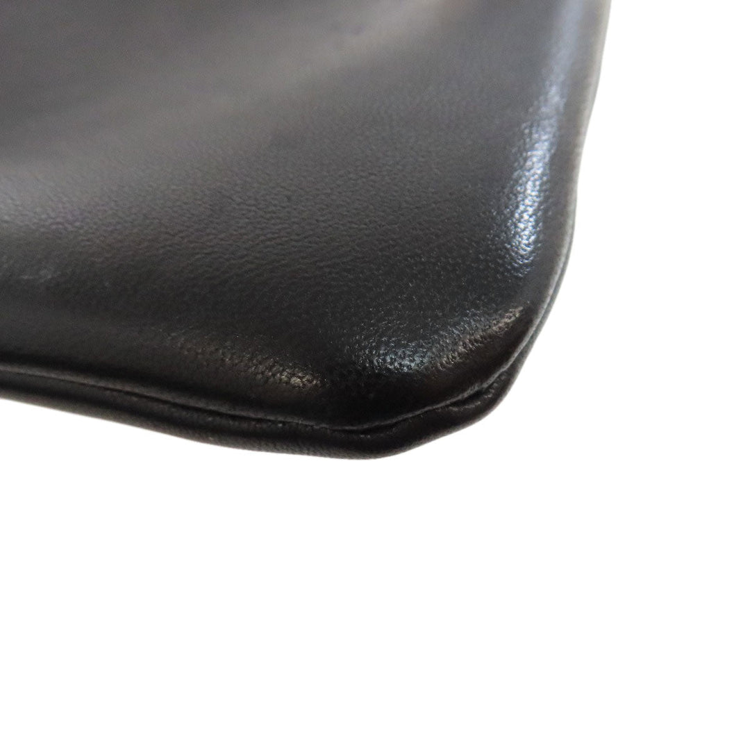 JIL SANDER Handbag leather black 2WAY Women Used Authentic
