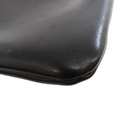 JIL SANDER Handbag leather black 2WAY Women Used Authentic