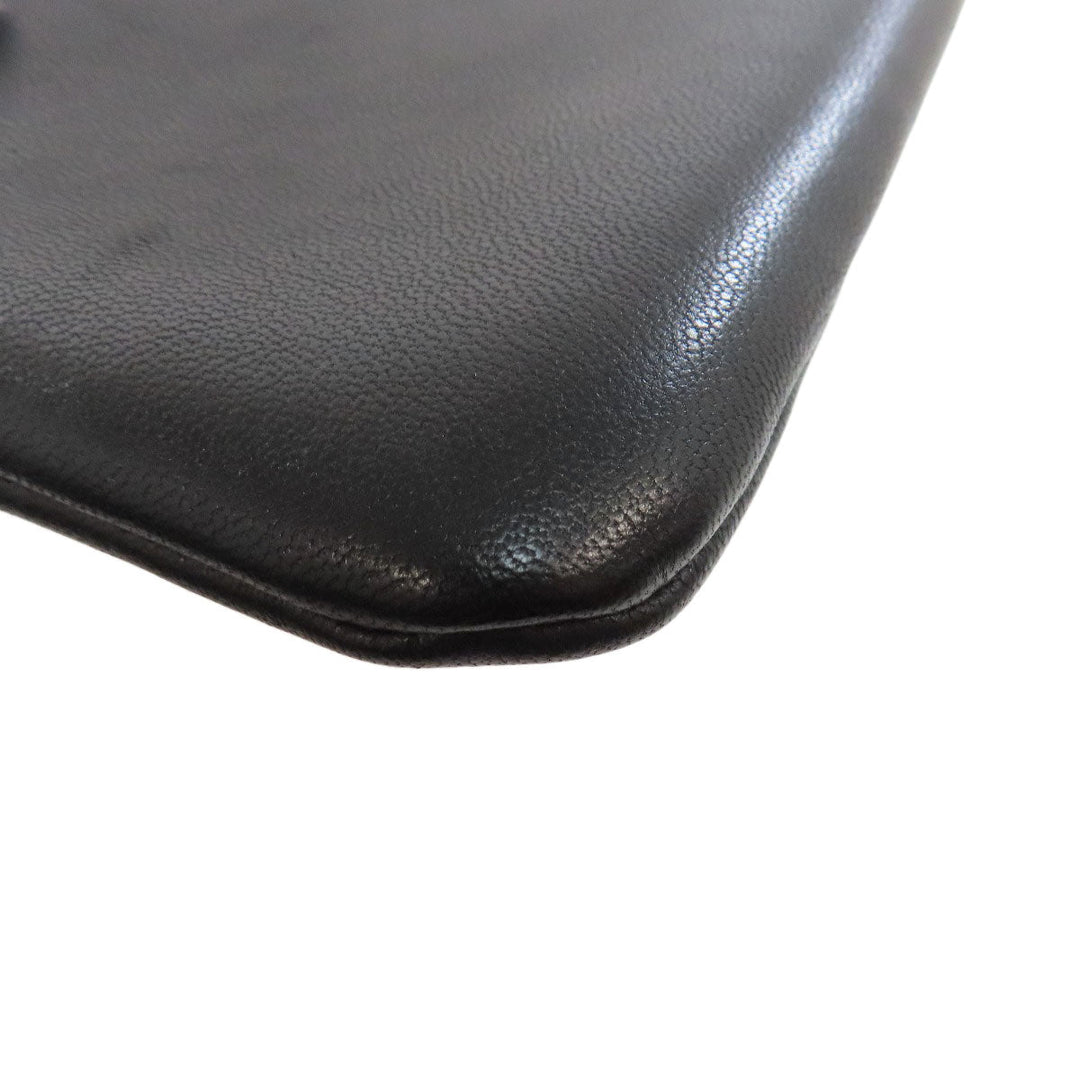 JIL SANDER Handbag leather black 2WAY Women Used Authentic