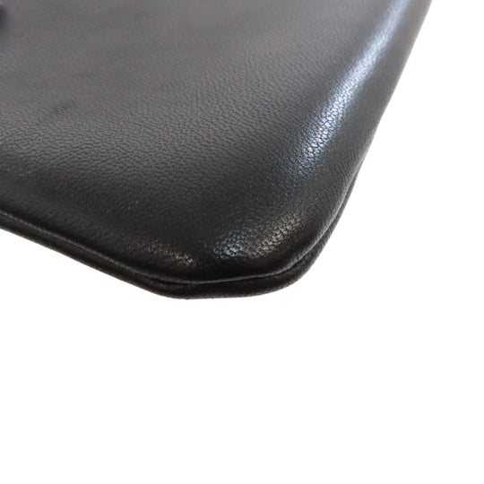 JIL SANDER Handbag leather black 2WAY Women Used Authentic