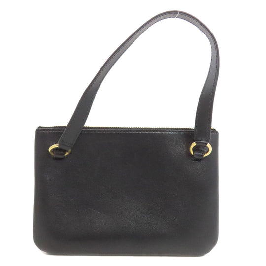 JIL SANDER Handbag leather black 2WAY Women Used Authentic