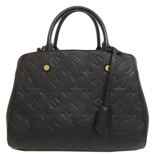 LOUIS VUITTON Handbag M41053 Ann Platt black Montaigne BB