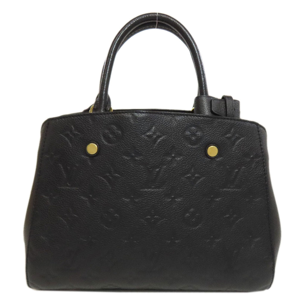 LOUIS VUITTON Handbag M41053 Ann Platt black Montaigne BB