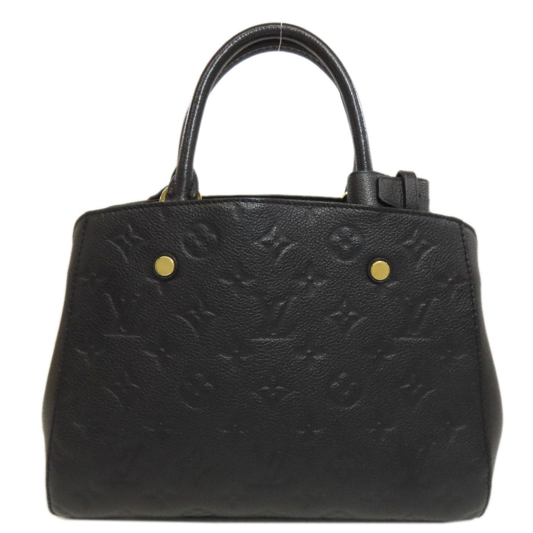 LOUIS VUITTON Handbag M41053 Ann Platt black Montaigne BB