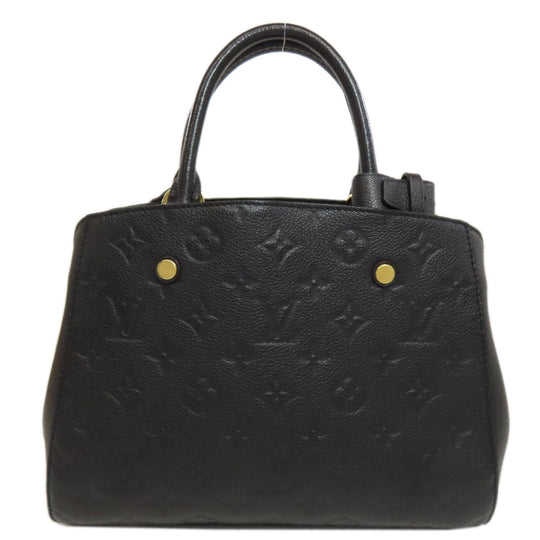 LOUIS VUITTON Handbag M41053 Ann Platt black Montaigne BB