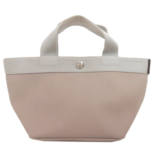 Herve Chapelier Handbag cotton gray Boat-shaped tote
