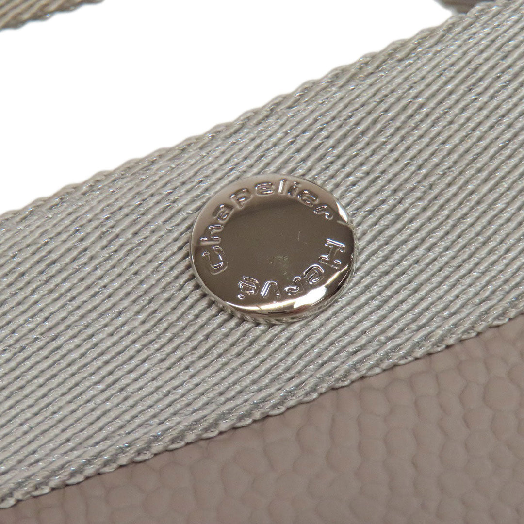 Herve Chapelier Handbag cotton gray Boat-shaped tote