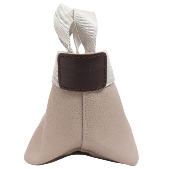 Herve Chapelier Handbag cotton gray Boat-shaped tote