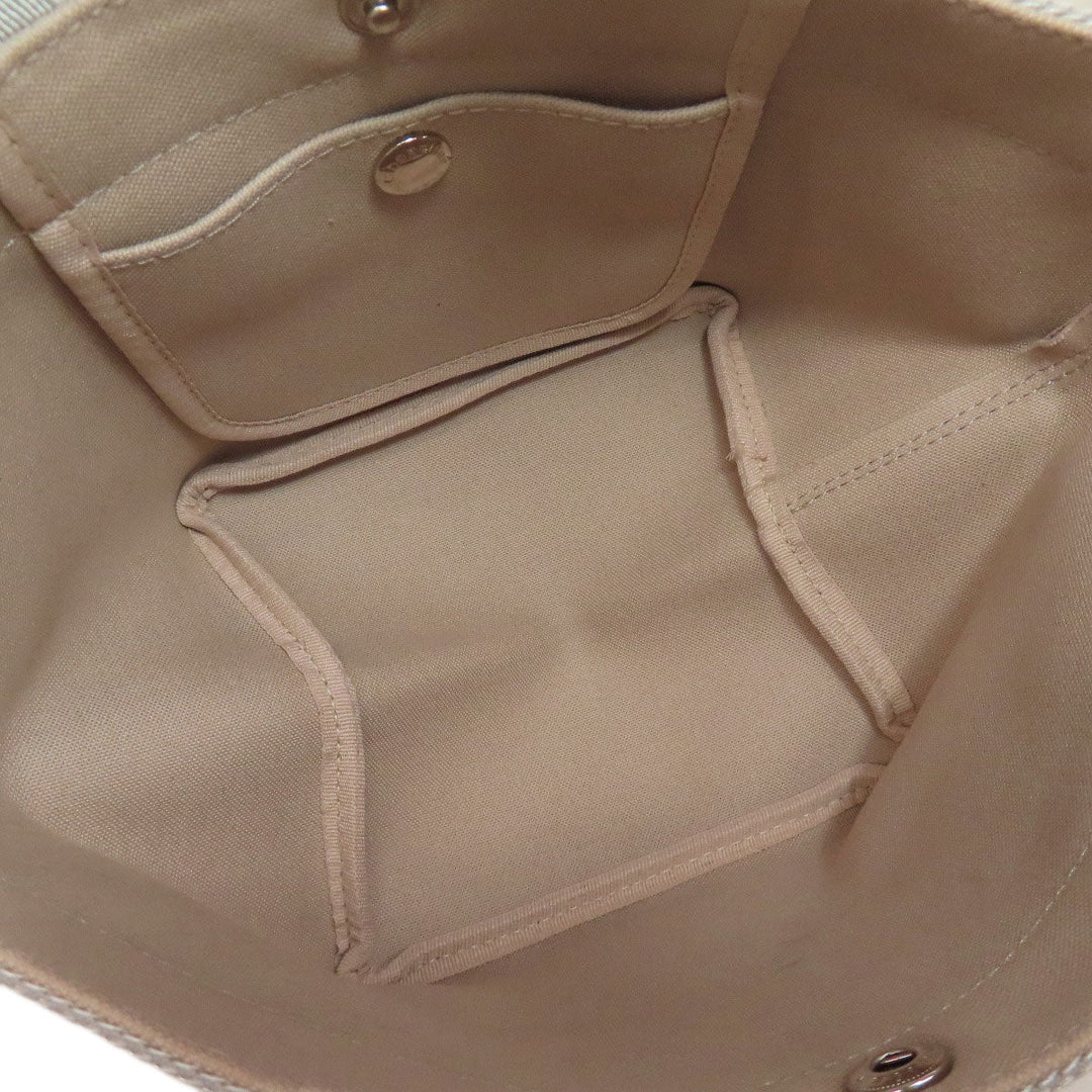 Herve Chapelier Handbag cotton gray Boat-shaped tote