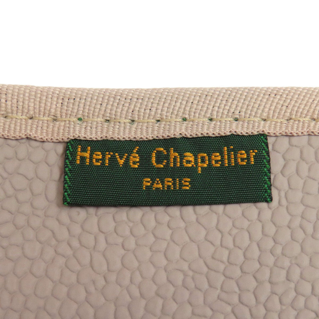 Herve Chapelier Handbag cotton gray Boat-shaped tote