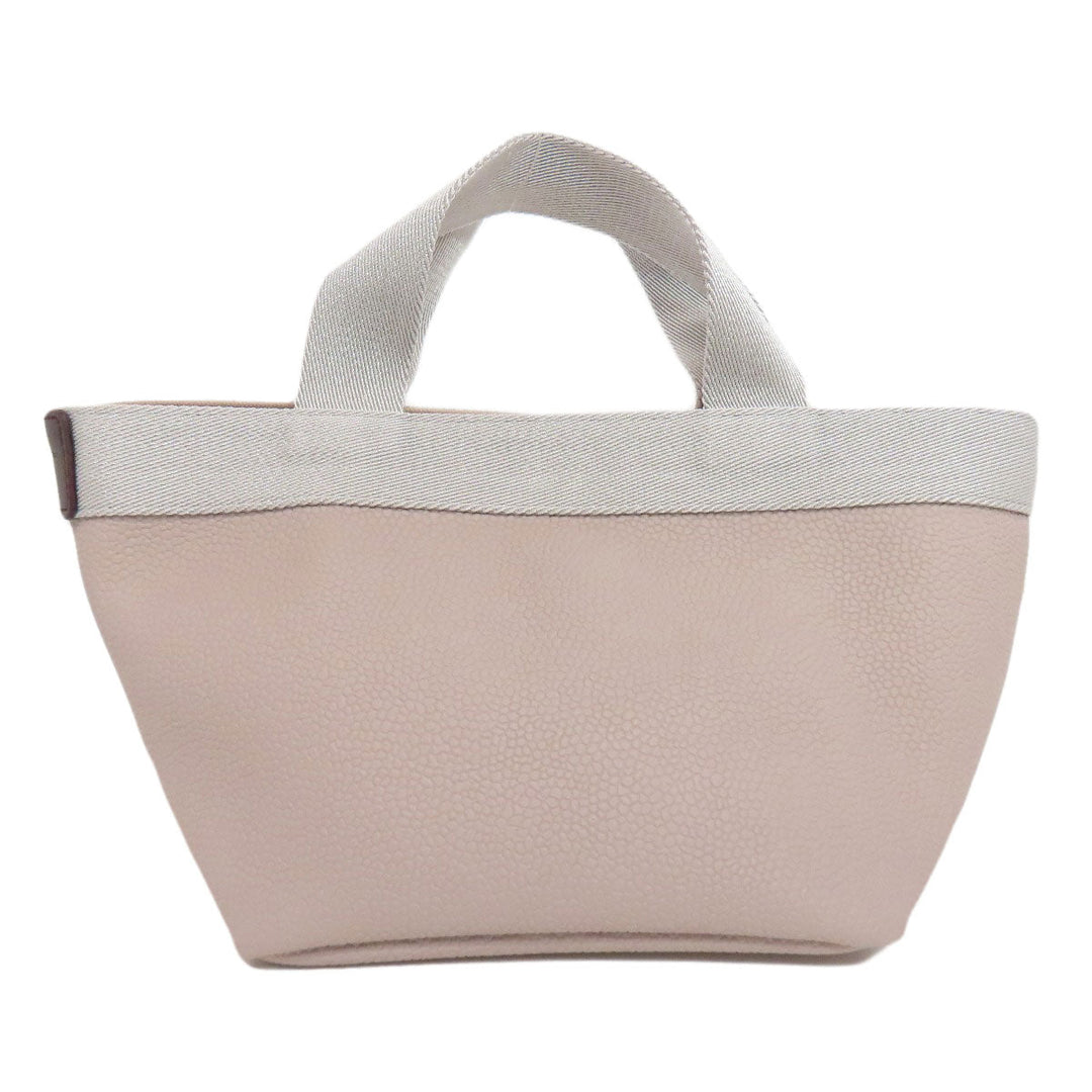 Herve Chapelier Handbag cotton gray Boat-shaped tote