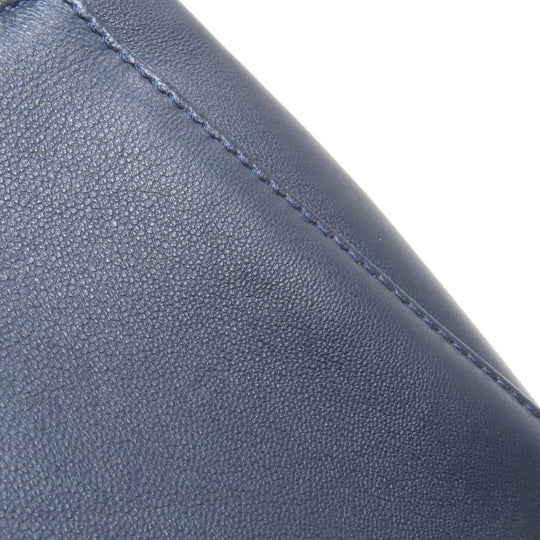FENDI Handbag Calfskin Navy Peekaboo Mini 2WAY