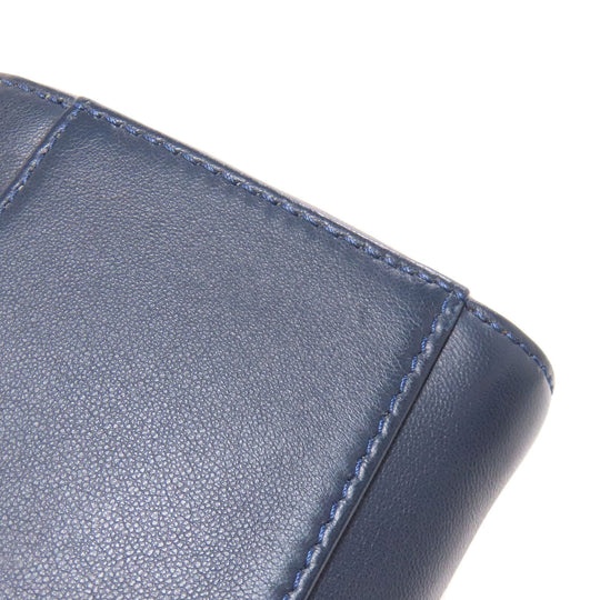 FENDI Handbag Calfskin Navy Peekaboo Mini 2WAY