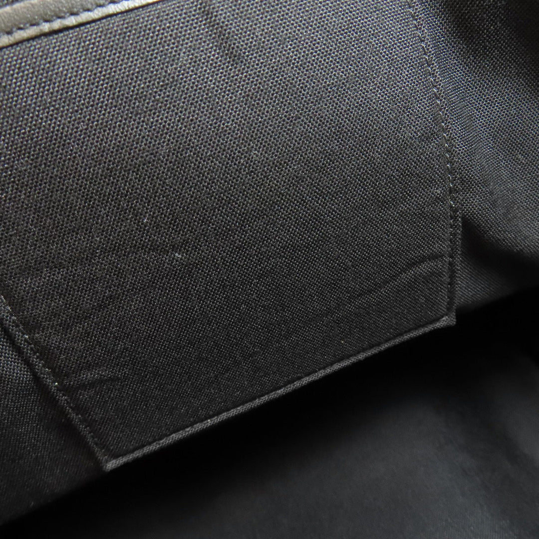SAINT LAURENT Backpack canvas black Dot Pattern Women Used Authentic
