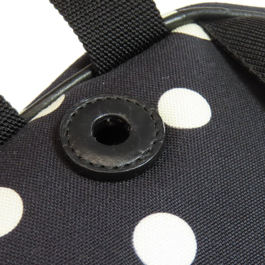 SAINT LAURENT Backpack canvas black Dot Pattern Women Used Authentic