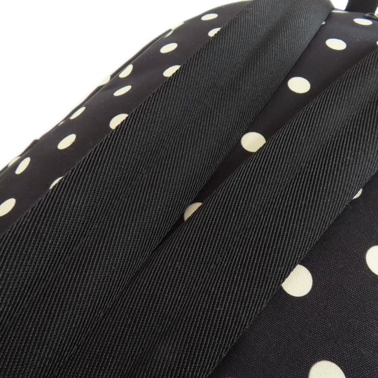 SAINT LAURENT Backpack canvas black Dot Pattern Women Used Authentic