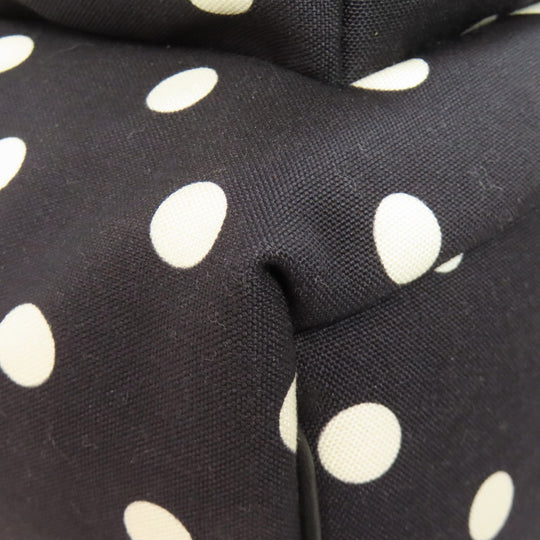 SAINT LAURENT Backpack canvas black Dot Pattern Women Used Authentic