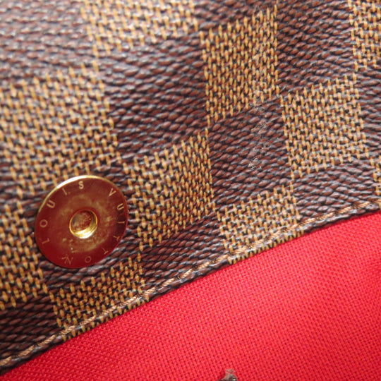 LOUIS VUITTON Shoulder Bag N42251 Damier canvas Brown Bloomsbury PM Women Used Authentic