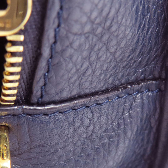LOEWE Handbag Calfskin blue Amazona 23 2WAY Women Used Authentic