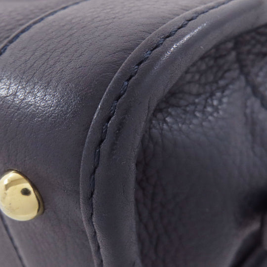 LOEWE Handbag Calfskin blue Amazona 23 2WAY Women Used Authentic