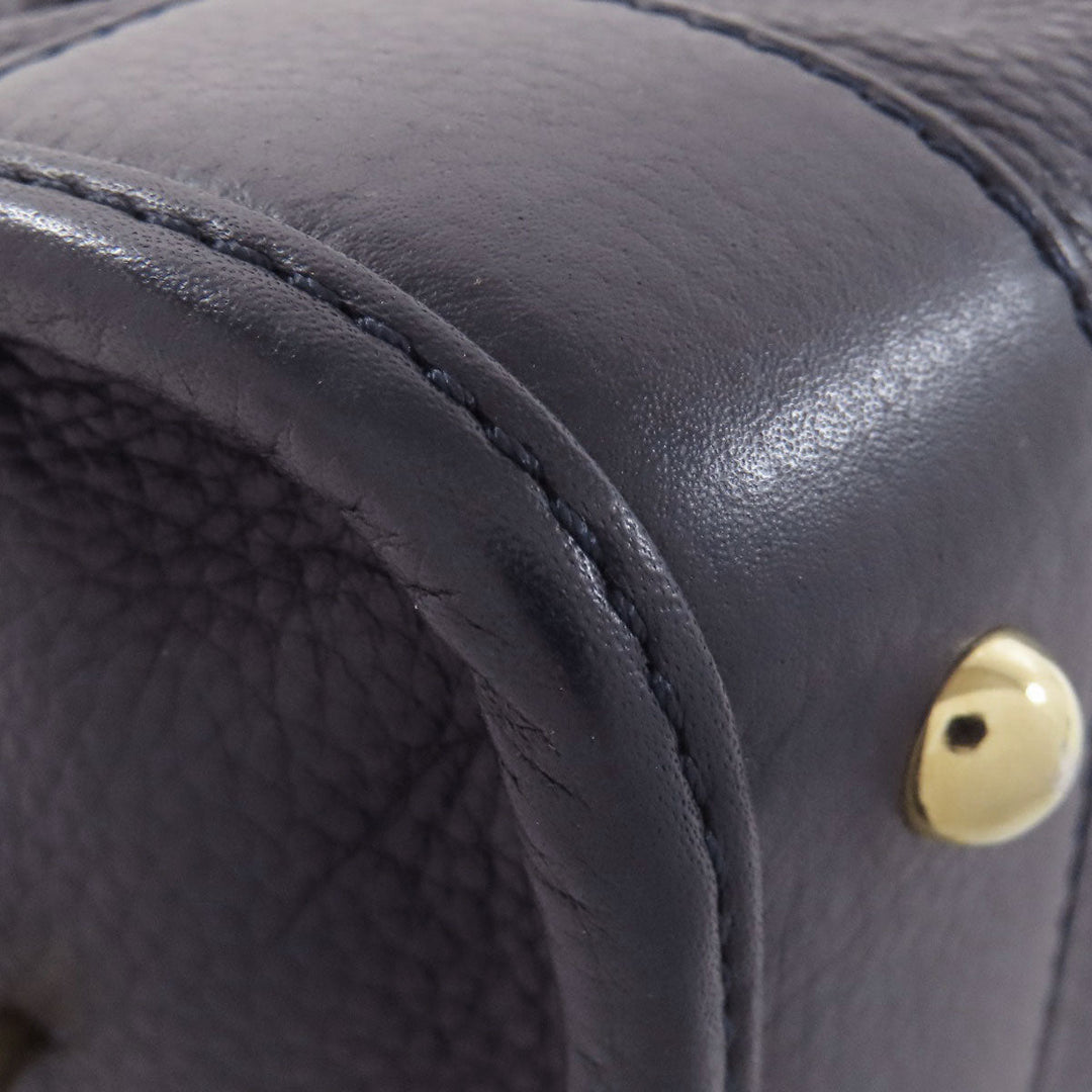 LOEWE Handbag Calfskin blue Amazona 23 2WAY Women Used Authentic