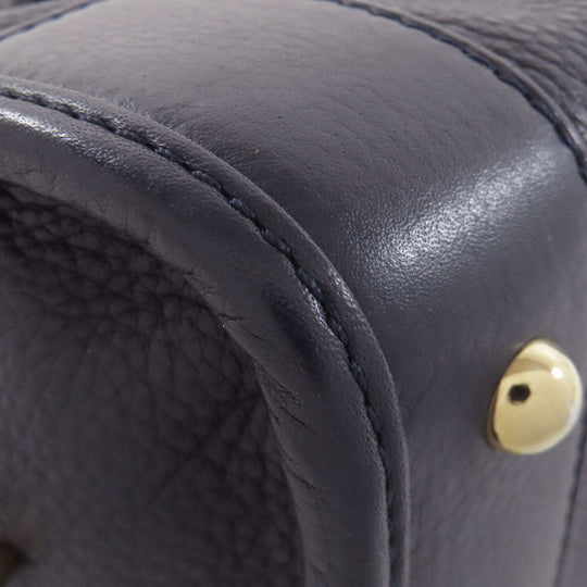 LOEWE Handbag Calfskin blue Amazona 23 2WAY Women Used Authentic
