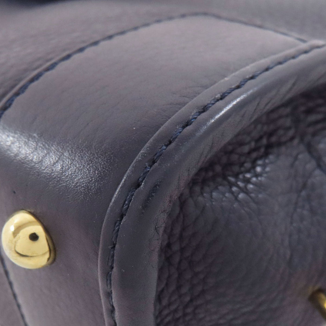 LOEWE Handbag Calfskin blue Amazona 23 2WAY Women Used Authentic