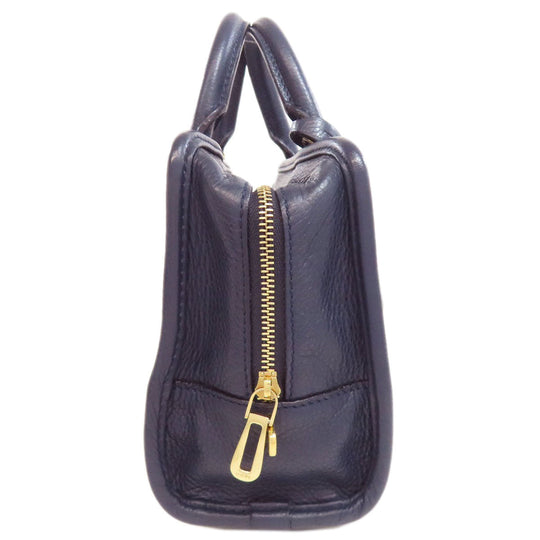 LOEWE Handbag Calfskin blue Amazona 23 2WAY Women Used Authentic