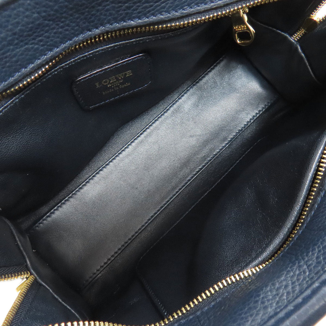LOEWE Handbag Calfskin blue Amazona 23 2WAY Women Used Authentic