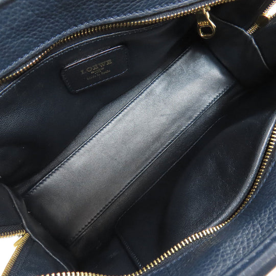 LOEWE Handbag Calfskin blue Amazona 23 2WAY Women Used Authentic