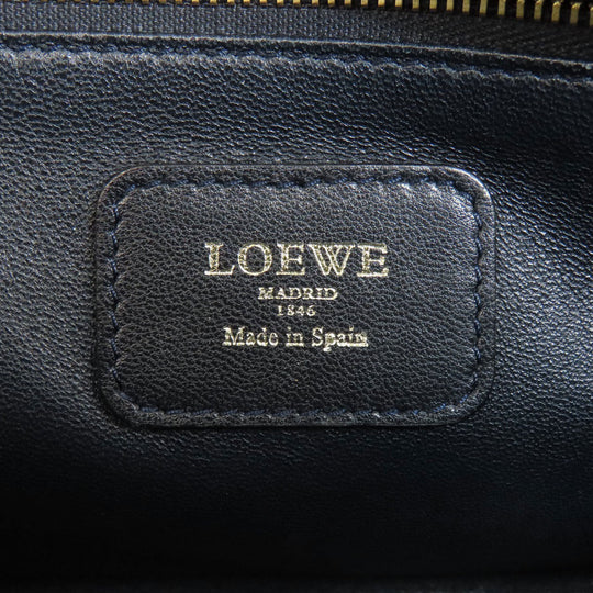 LOEWE Handbag Calfskin blue Amazona 23 2WAY Women Used Authentic