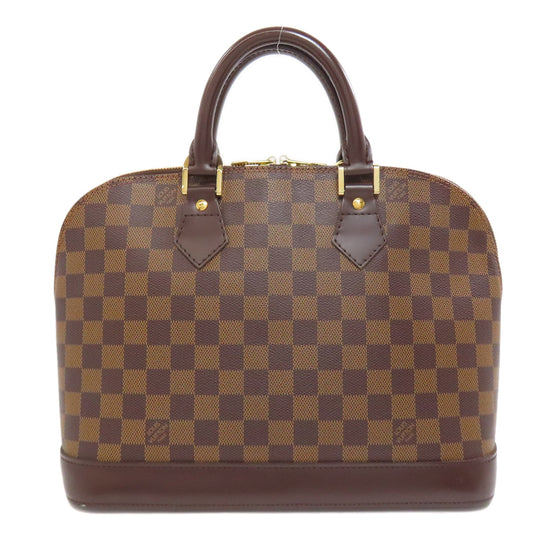 LOUIS VUITTON Handbag N51131 Damier canvas Brown Alma Women Used Authentic