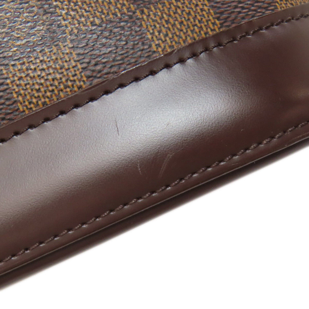 LOUIS VUITTON Handbag N51131 Damier canvas Brown Alma Women Used Authentic