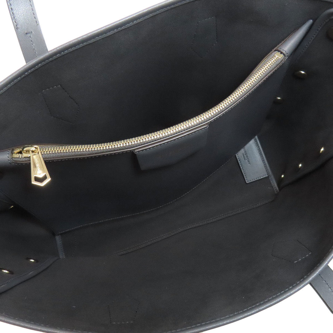 Givenchy Tote Bag canvas Navy logo Women Used Authentic