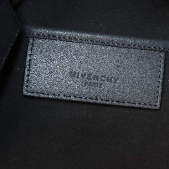 Givenchy Tote Bag canvas Navy logo Women Used Authentic