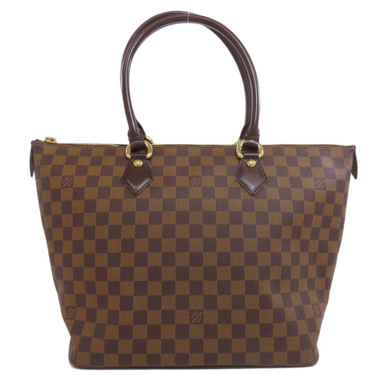 LOUIS VUITTON Tote Bag N51182 Damier canvas Brown SaleyaMM Women Used Authentic